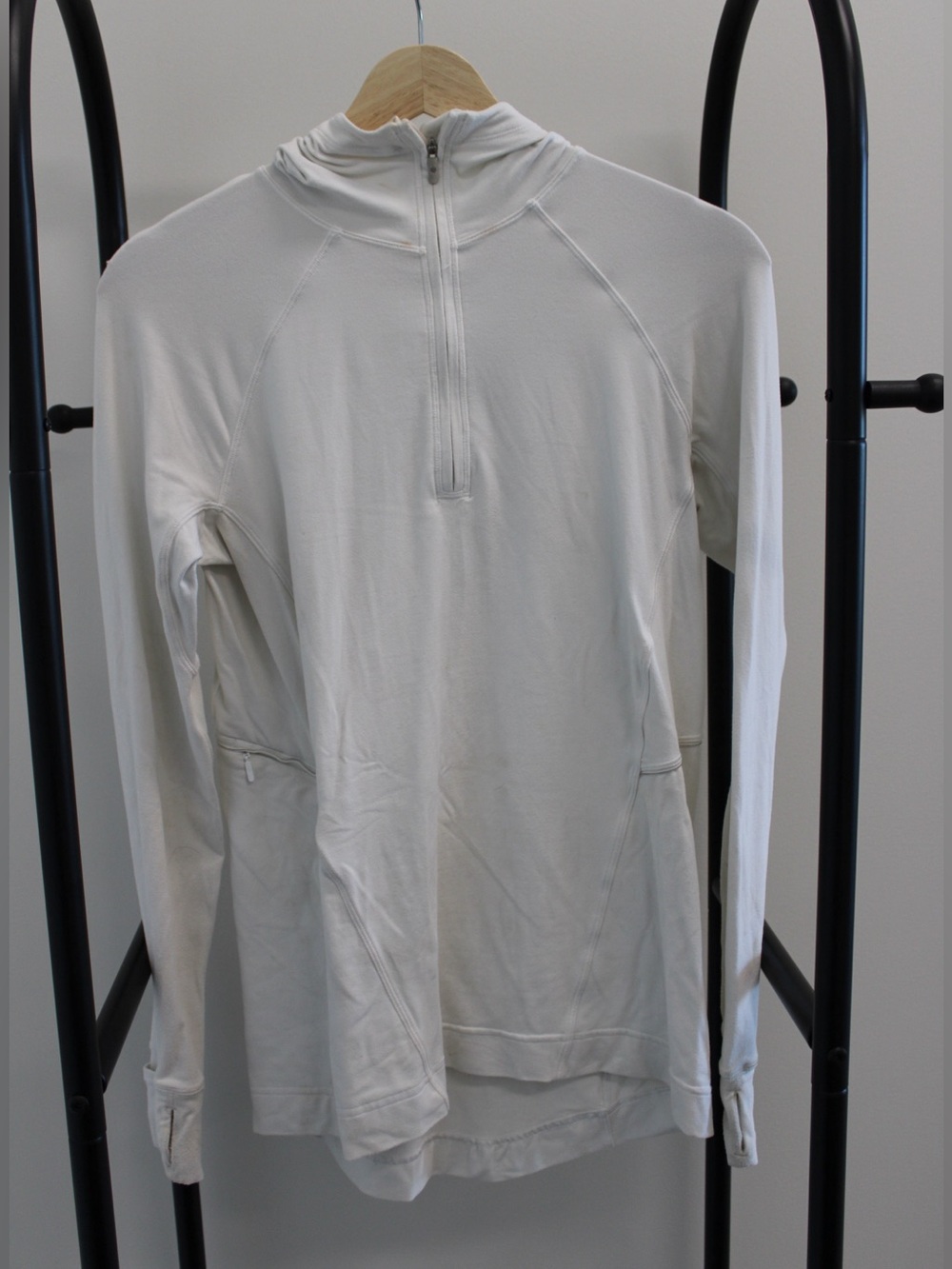 lululemon athletica Light Gray Women's Quarter-Zip Hoodie